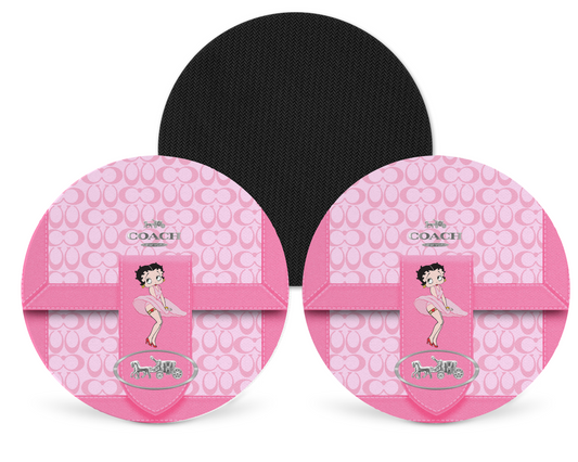 Coach Inspired Neoprene Drink Coaster x2 (131)