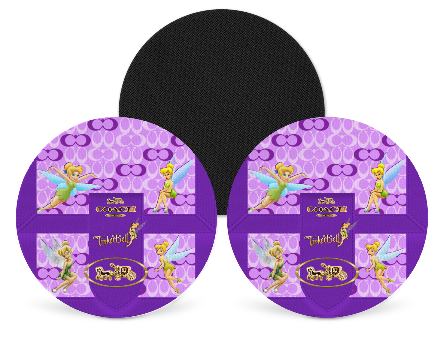 Coach Inspired Neoprene Drink Coaster x2 (185)