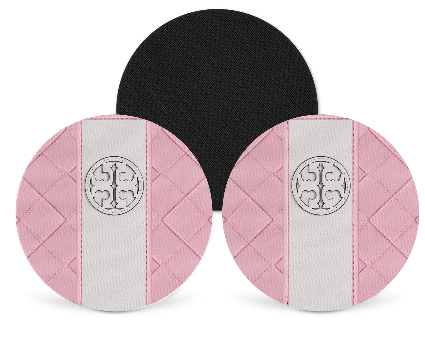 Tory Burch Inspired Neoprene Drink Coaster x2 (003)