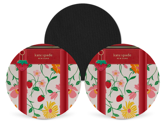 Katie Spade Inspired Neoprene Drink Coaster x2 (014)