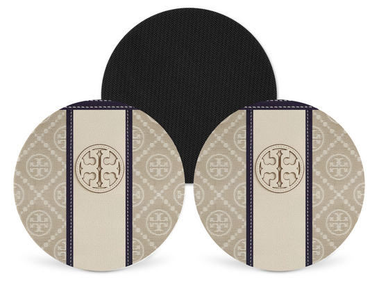 Tory Burch Inspired Neoprene Drink Coaster x2 (001)