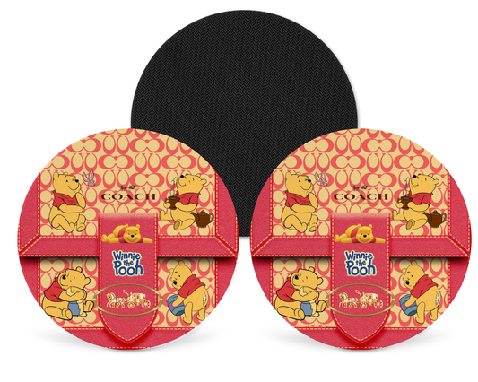 Coach Inspired Neoprene Drink Coaster x2 (179)