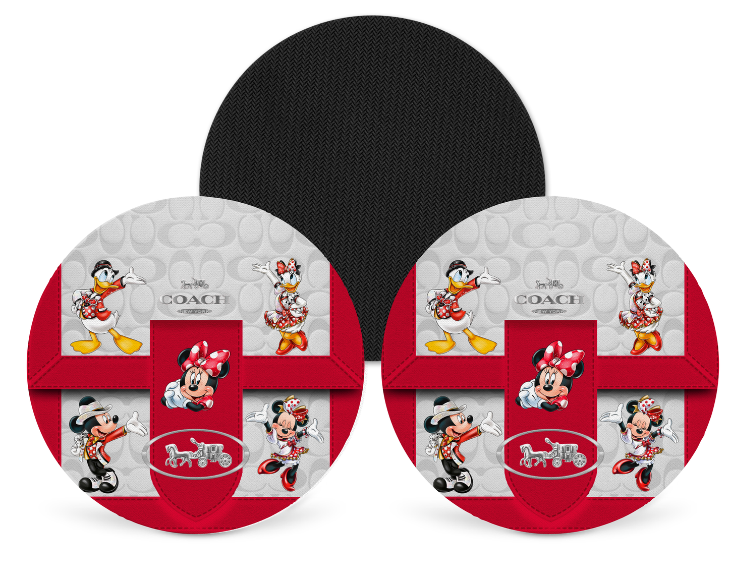 Coach Inspired Neoprene Drink Coaster x2 (175)