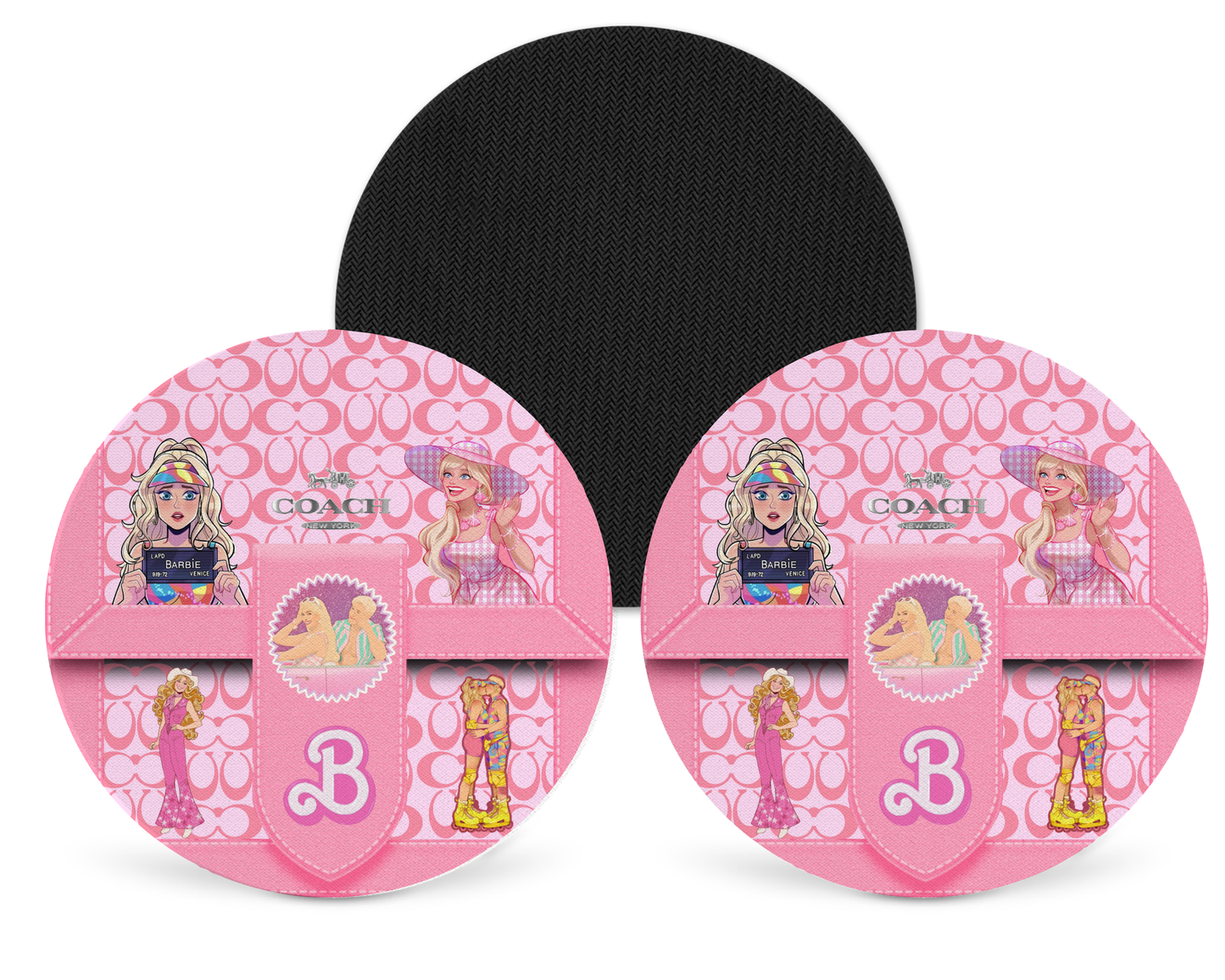 Coach Inspired Neoprene Drink Coaster x2 (173)