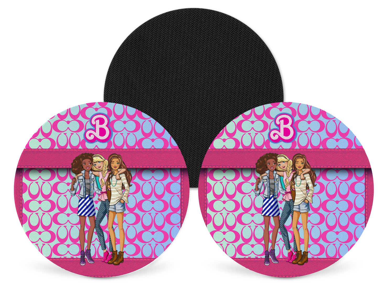 Coach Inspired Neoprene Drink Coaster x2 (171)