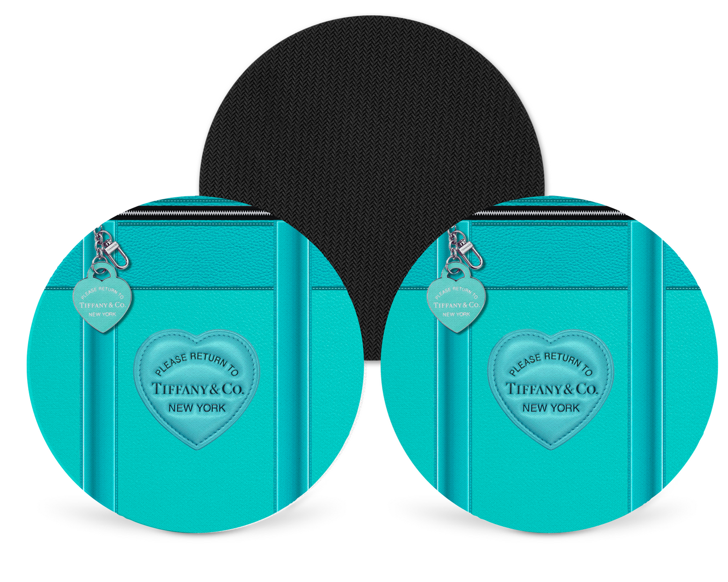 Tiffany Inspired Neoprene Drink Coaster x2 (001)