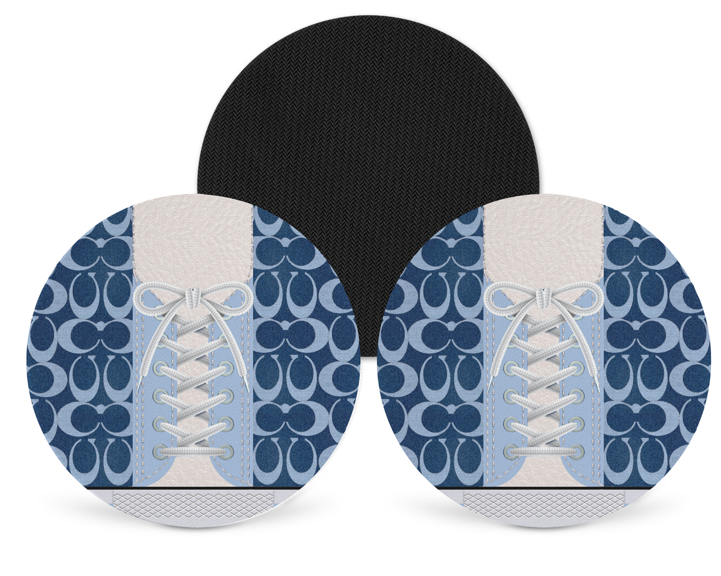 Coach Inspired Neoprene Drink Coaster x2 (038)