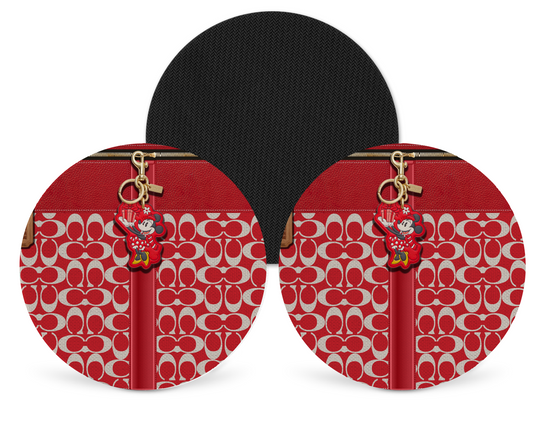 Coach Inspired Neoprene Drink Coaster x2 (029)