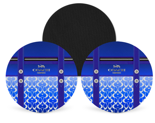 Coach Inspired Neoprene Drink Coaster x2 (139)