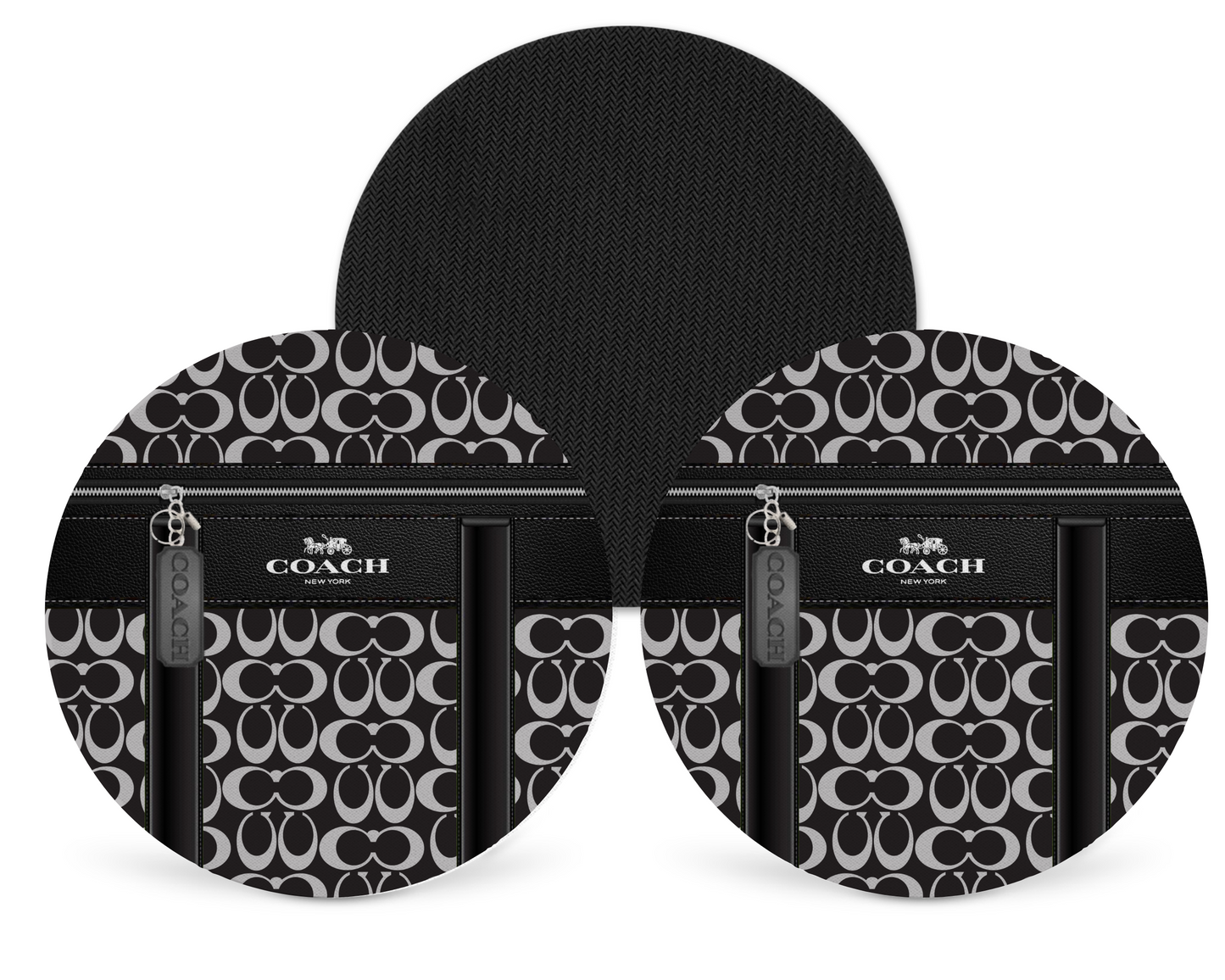 Coach Inspired Neoprene Drink Coaster x2 (159)