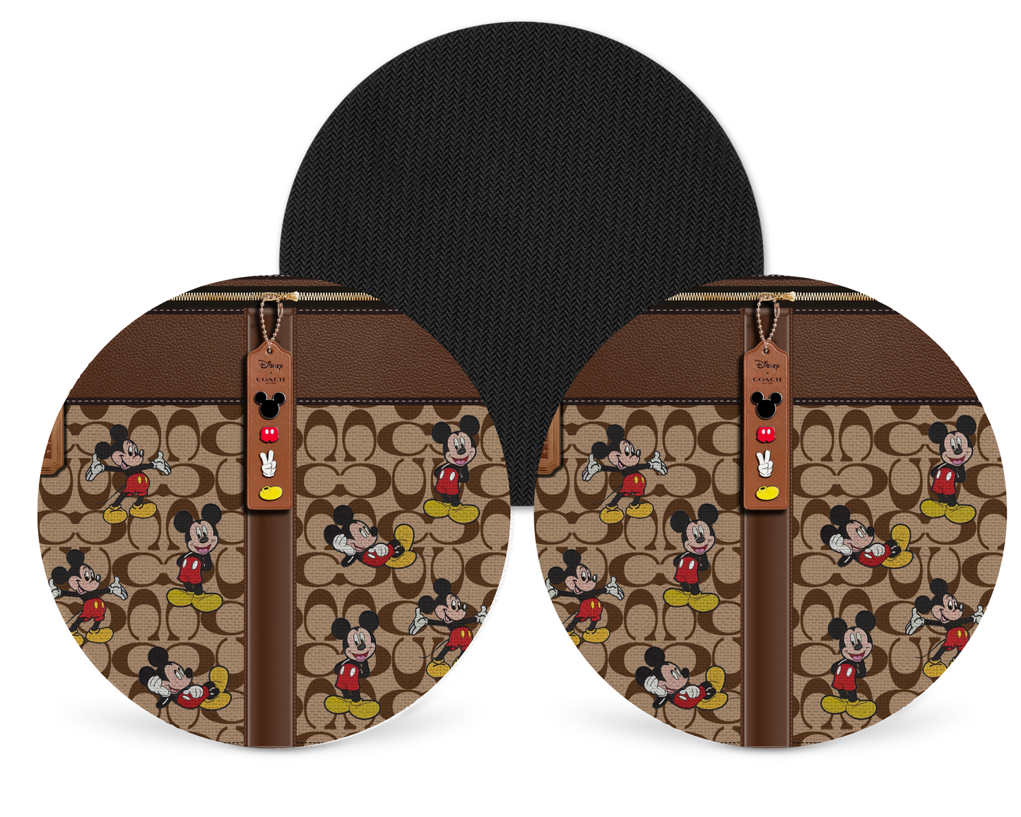 Coach Inspired Neoprene Drink Coaster x2 (028)