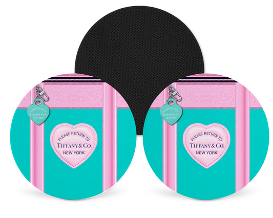 Tiffany Inspired Neoprene Drink Coaster x2 (004)