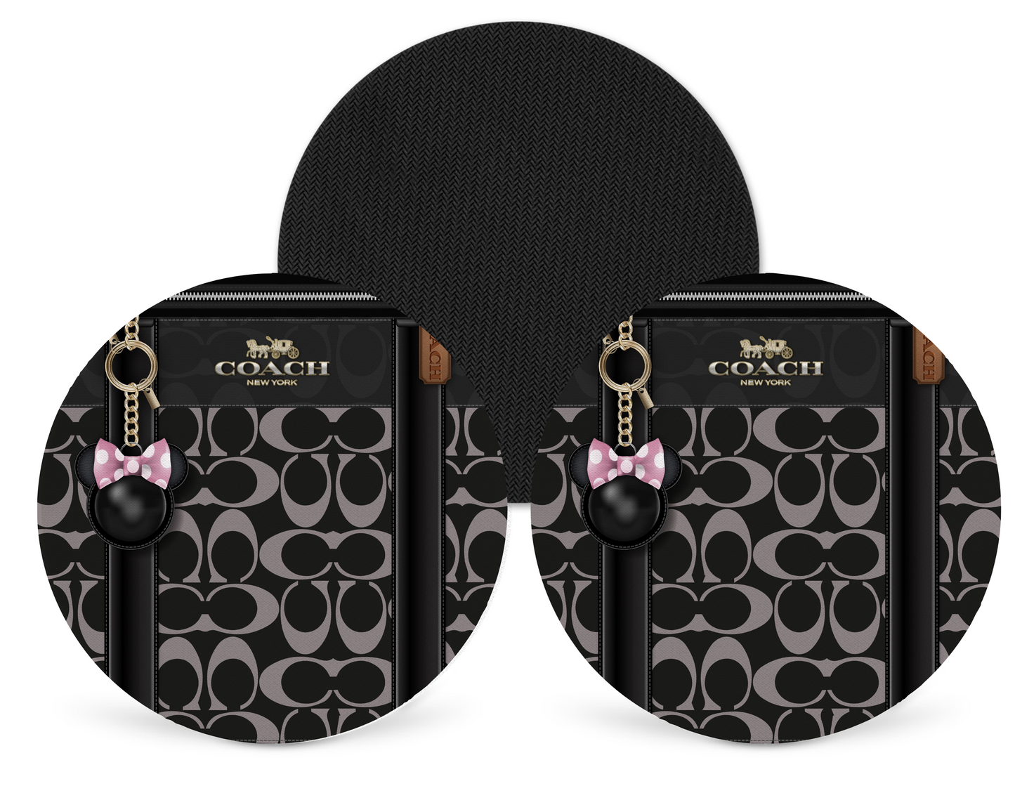 Coach Inspired Neoprene Drink Coaster x2 (006)