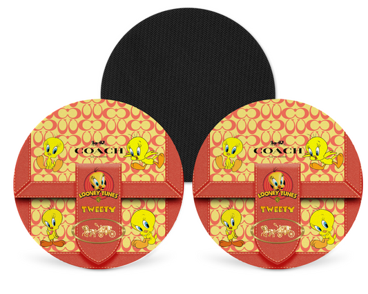 Coach Inspired Neoprene Drink Coaster x2 (067)