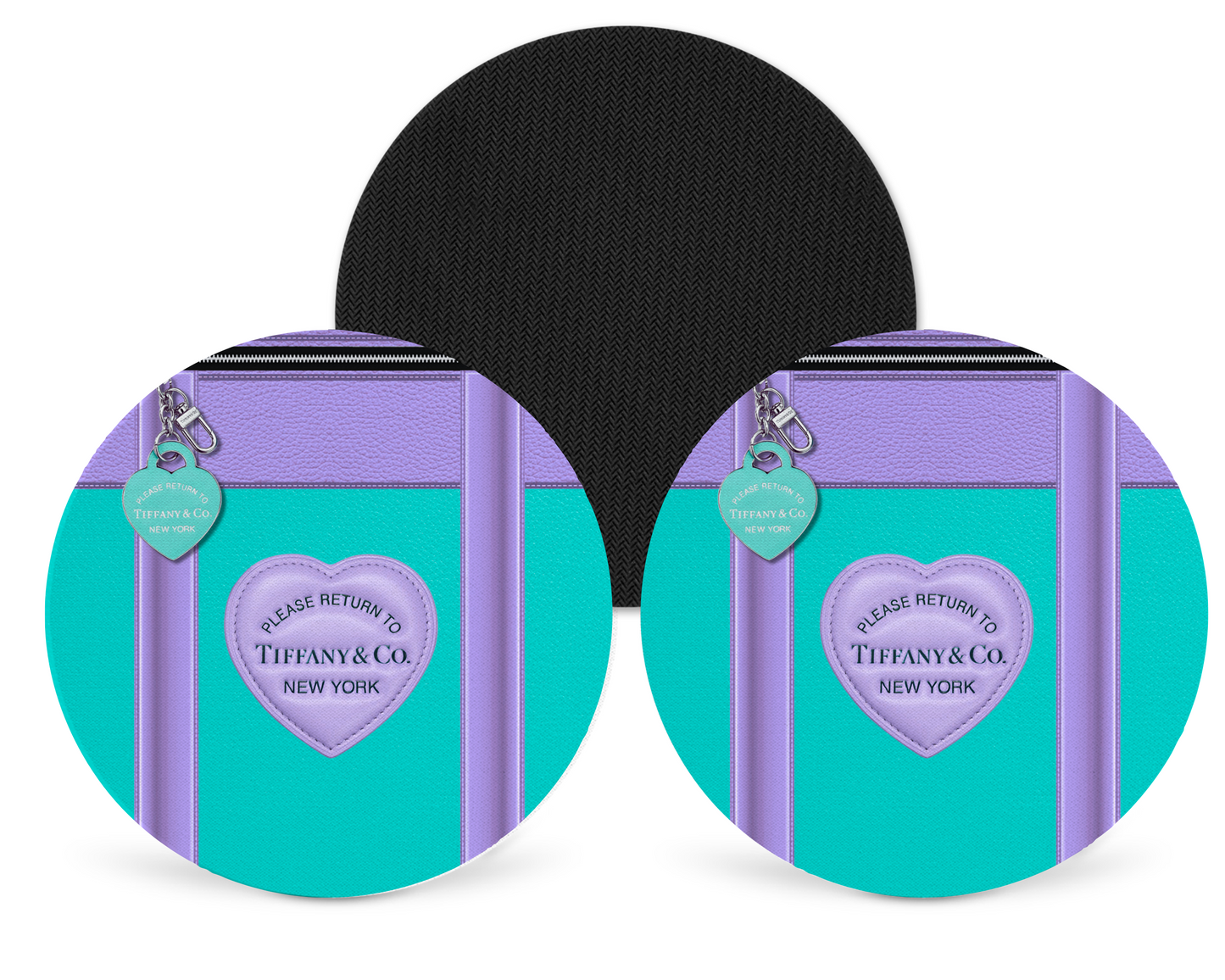 Tiffany Inspired Neoprene Drink Coaster x2 (003)