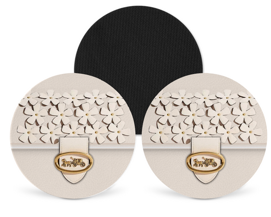 Coach Inspired Neoprene Drink Coaster x2 (045)