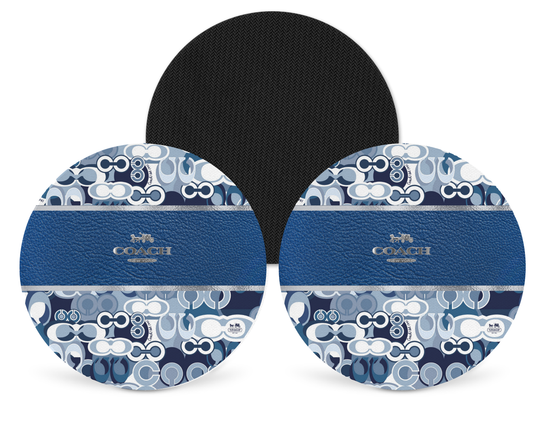 Coach Inspired Neoprene Drink Coaster x2 (127)