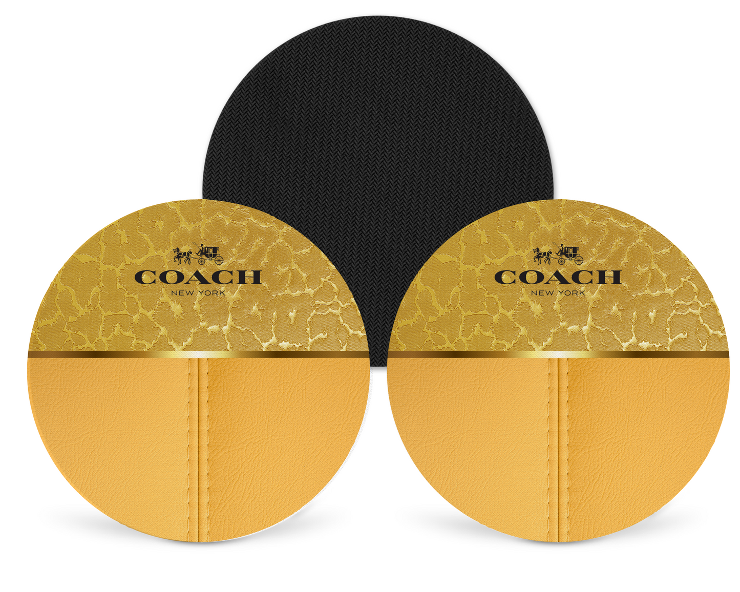 Coach Inspired Neoprene Drink Coaster x2 (005)