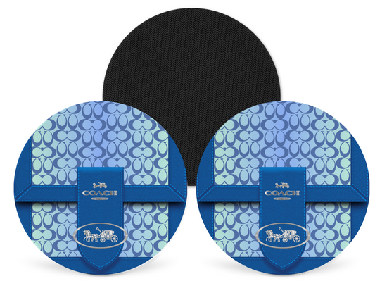 Coach Inspired Neoprene Drink Coaster x2 (046)