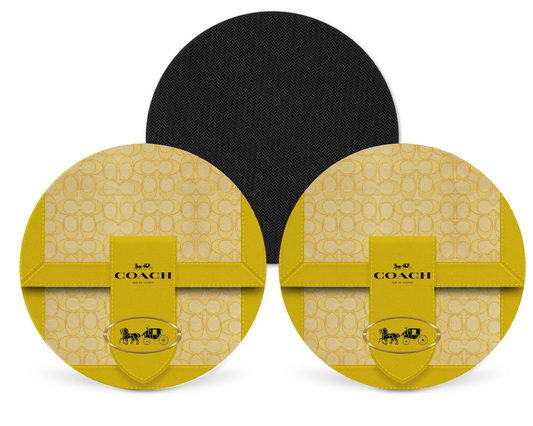 Coach Inspired Neoprene Drink Coaster x2 (088)