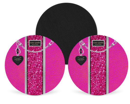 Katie Spade Inspired Neoprene Drink Coaster x2 (005)