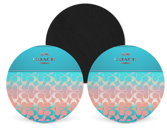 Coach Inspired Neoprene Drink Coaster x2 (150)