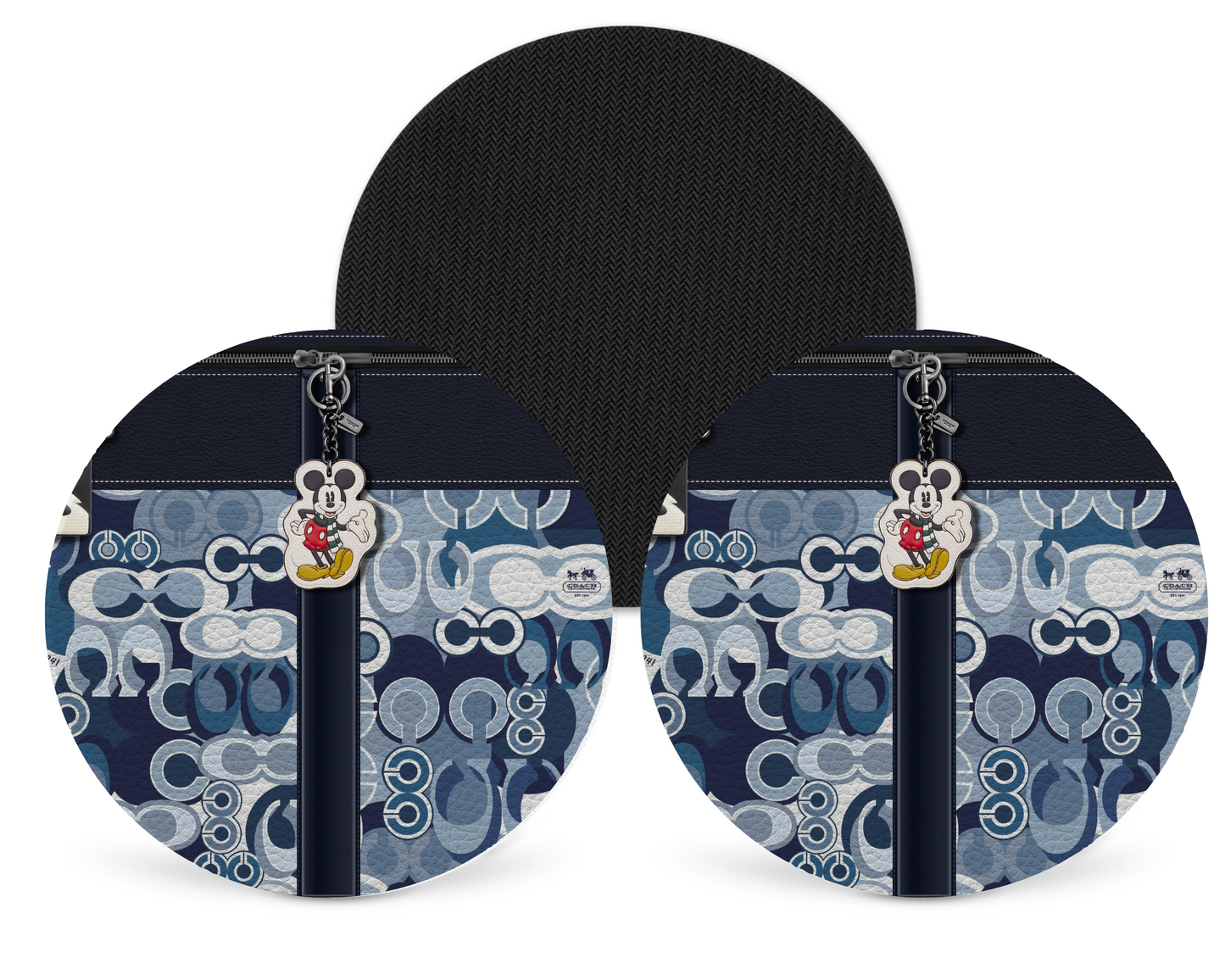 Coach Inspired Neoprene Drink Coaster x2 (012)