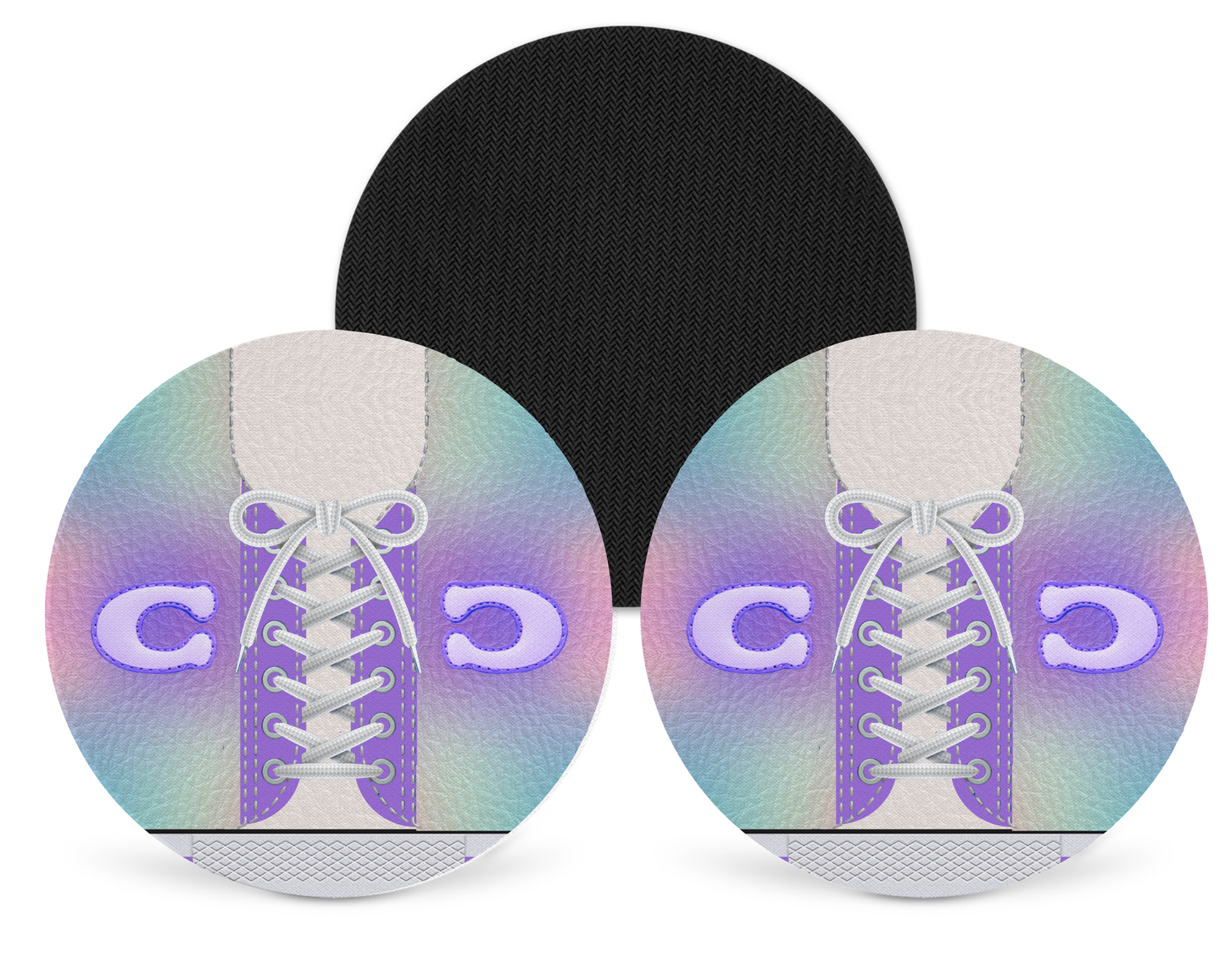 Coach Inspired Neoprene Drink Coaster x2 (042)