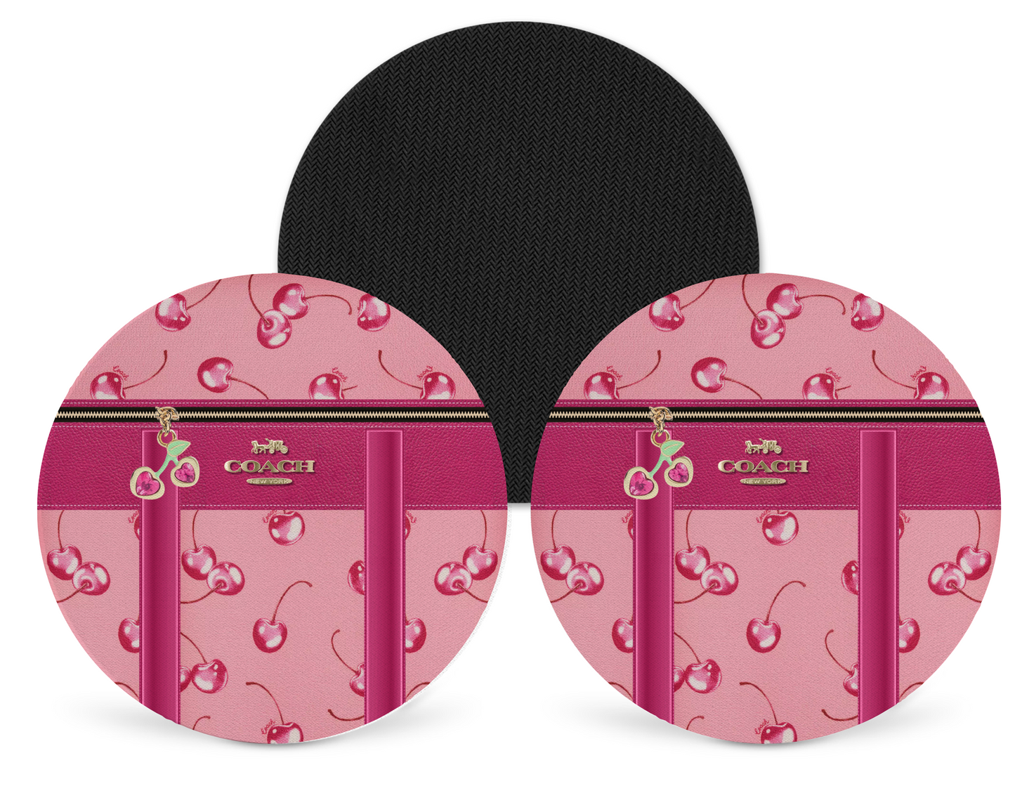 Coach Inspired Neoprene Drink Coaster x2 (165)