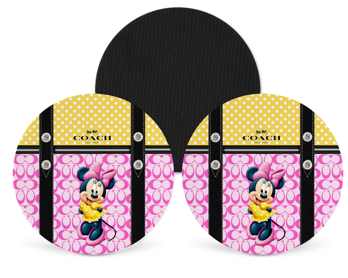 Coach Inspired Neoprene Drink Coaster x2 (144)