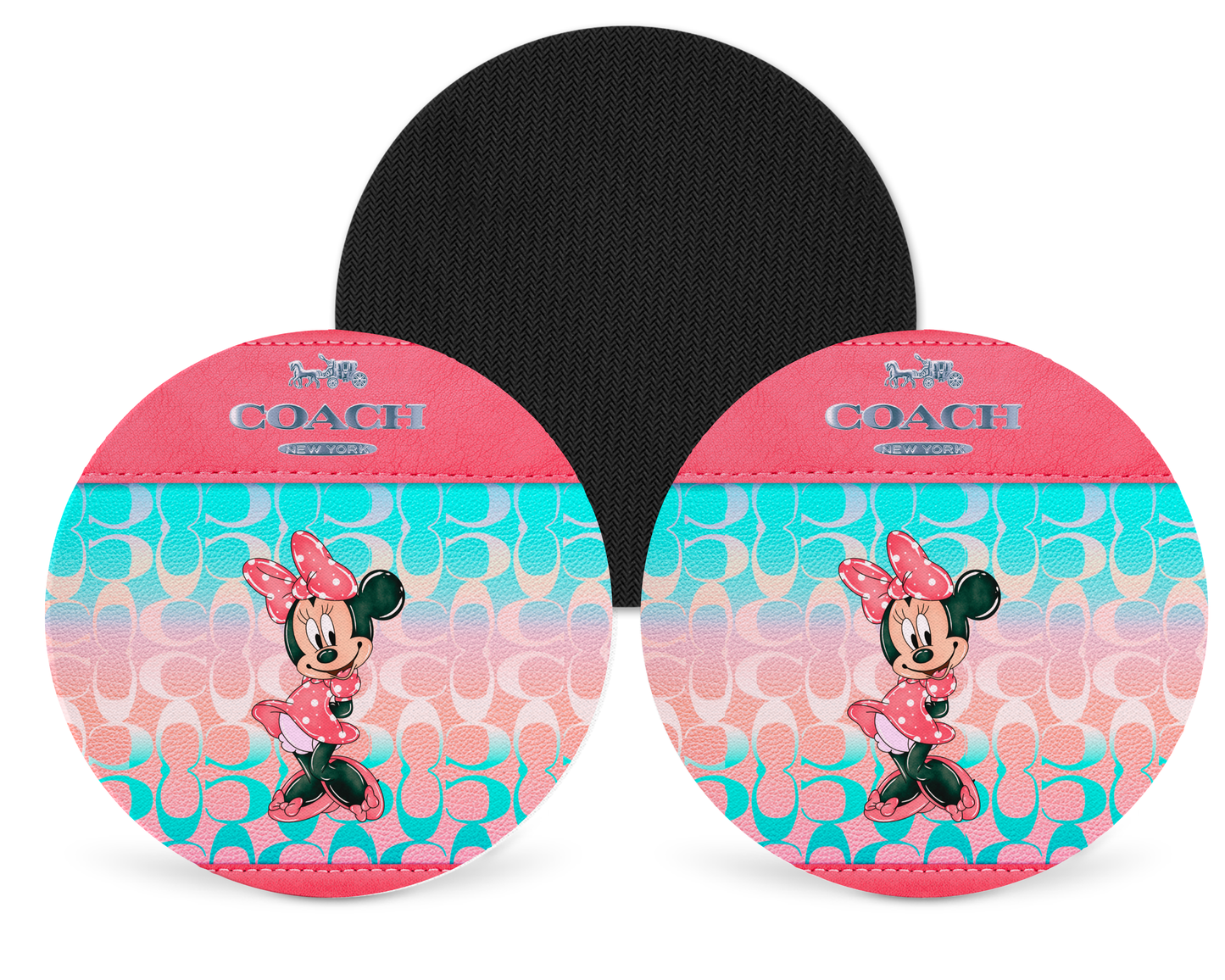 Coach Inspired Neoprene Drink Coaster x2 (193)