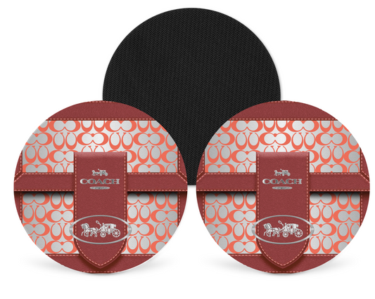 Coach Inspired Neoprene Drink Coaster x2 (155)