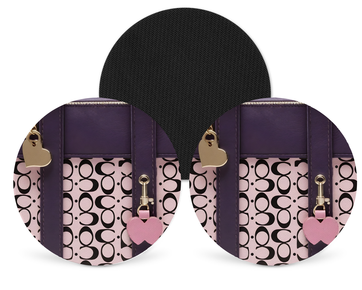 Coach Inspired Neoprene Drink Coaster x2 (023)