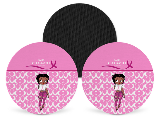 Coach Inspired Neoprene Drink Coaster x2 (133)