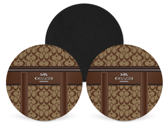 Coach Inspired Neoprene Drink Coaster x2 (152)