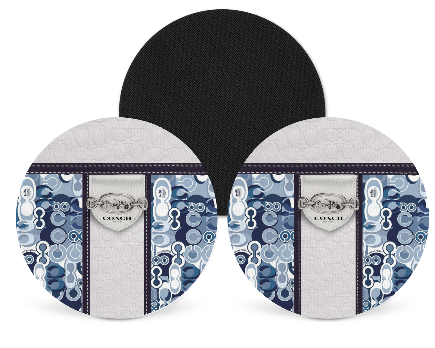 Coach Inspired Neoprene Drink Coaster x2 (122)