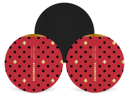 Katie Spade Inspired Neoprene Drink Coaster x2 (002)