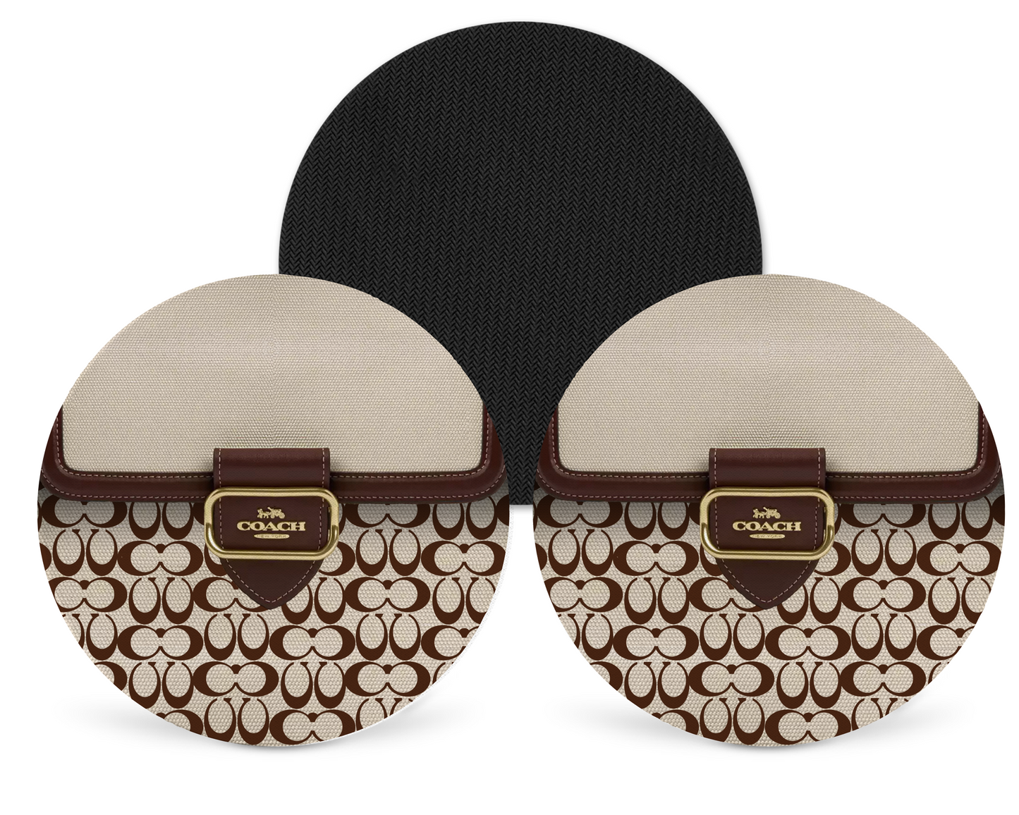 Coach Inspired Neoprene Drink Coaster x2 (048)