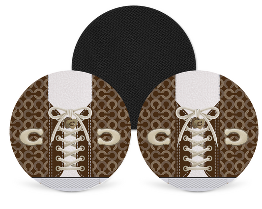 Coach Inspired Neoprene Drink Coaster x2 (039)