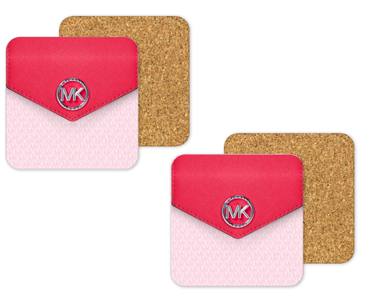 Michael Kors Inspired Cork Backing Drink Coaster x2 (006)