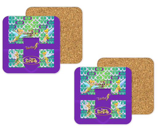 Coach Inspired Cork Backing Drink Coaster x2 (182)