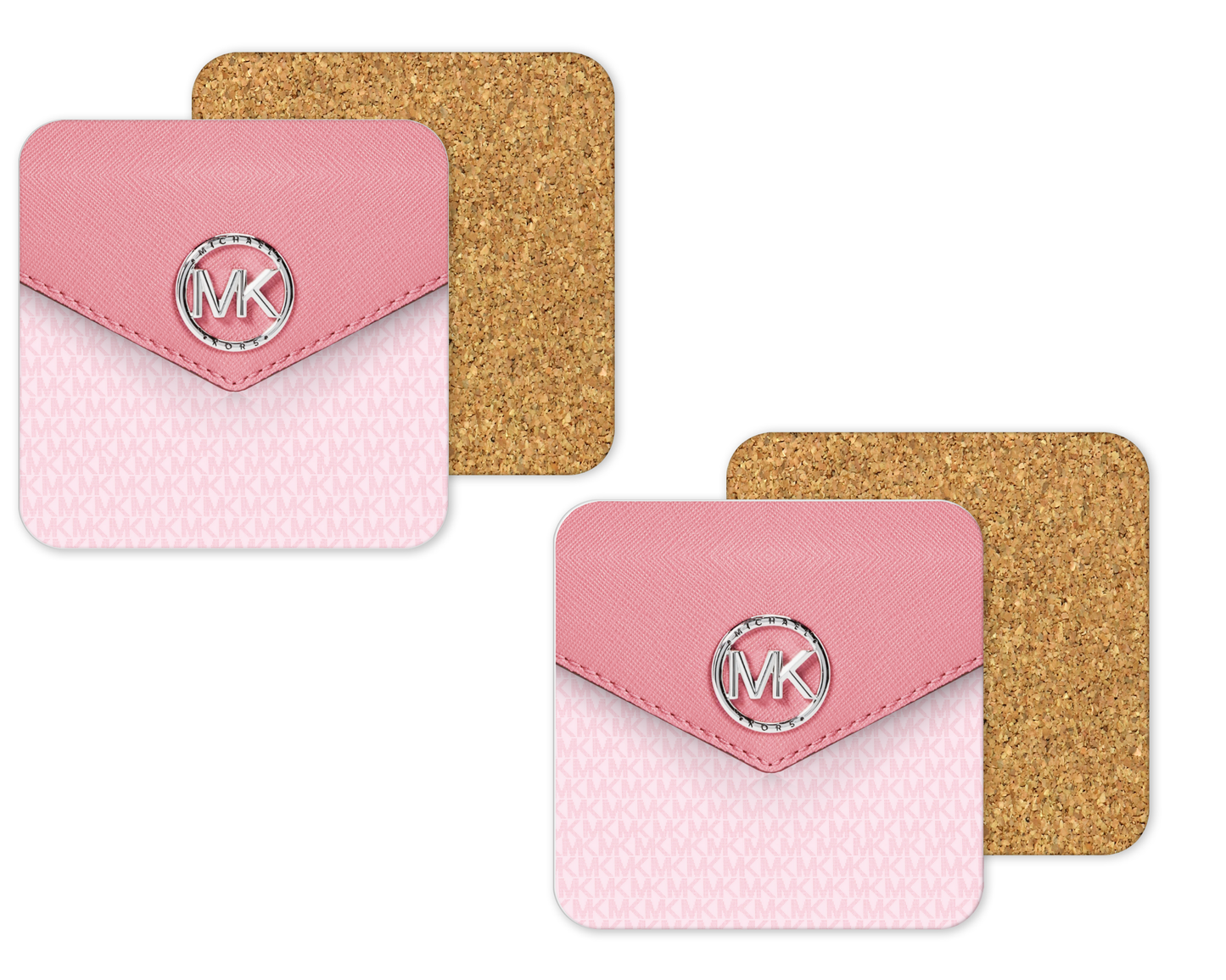 Michael Kors Inspired Cork Backing Drink Coaster x2 (003)