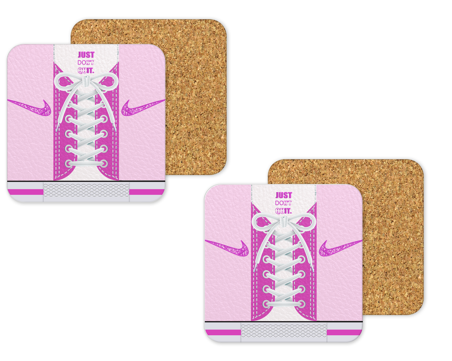 Nike Inspired Cork Backing Drink Coaster x2 (003)