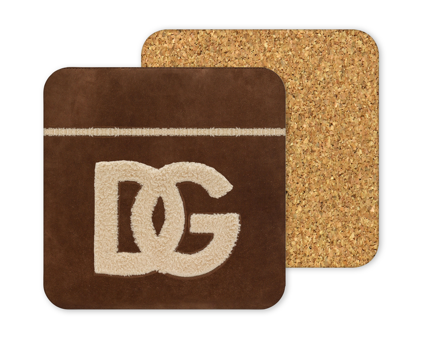 Dolce & Gabbana Inspired Cork Backing Drink Coaster x2 (003)