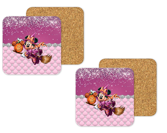 Coach Inspired Cork Backing Drink Coaster x2 (196)