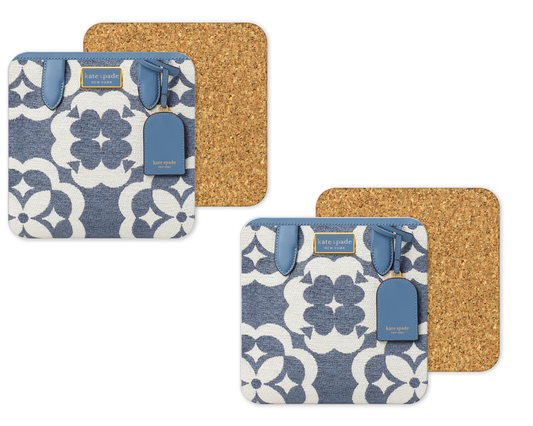 Katie Spade Inspired Cork Backing Drink Coaster x2 (009)