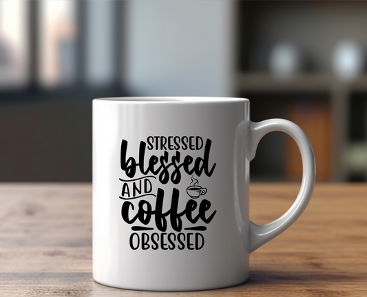 Coffee Obsessed Ceramic Mug