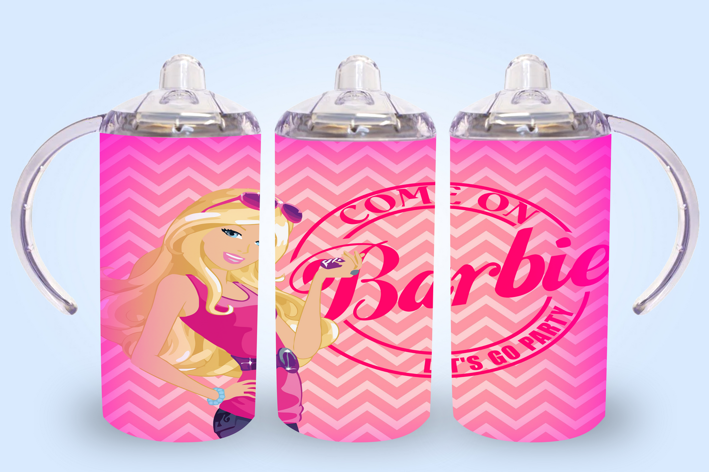 Come On Barbie Lets Go Party Sippy Cup / Kids Bottle