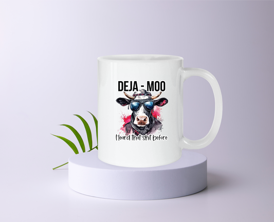 Deja-Moo Ceramic Mug