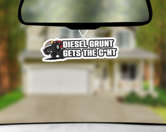 Diesel Grunt Gets the C*nt Car Air Freshener